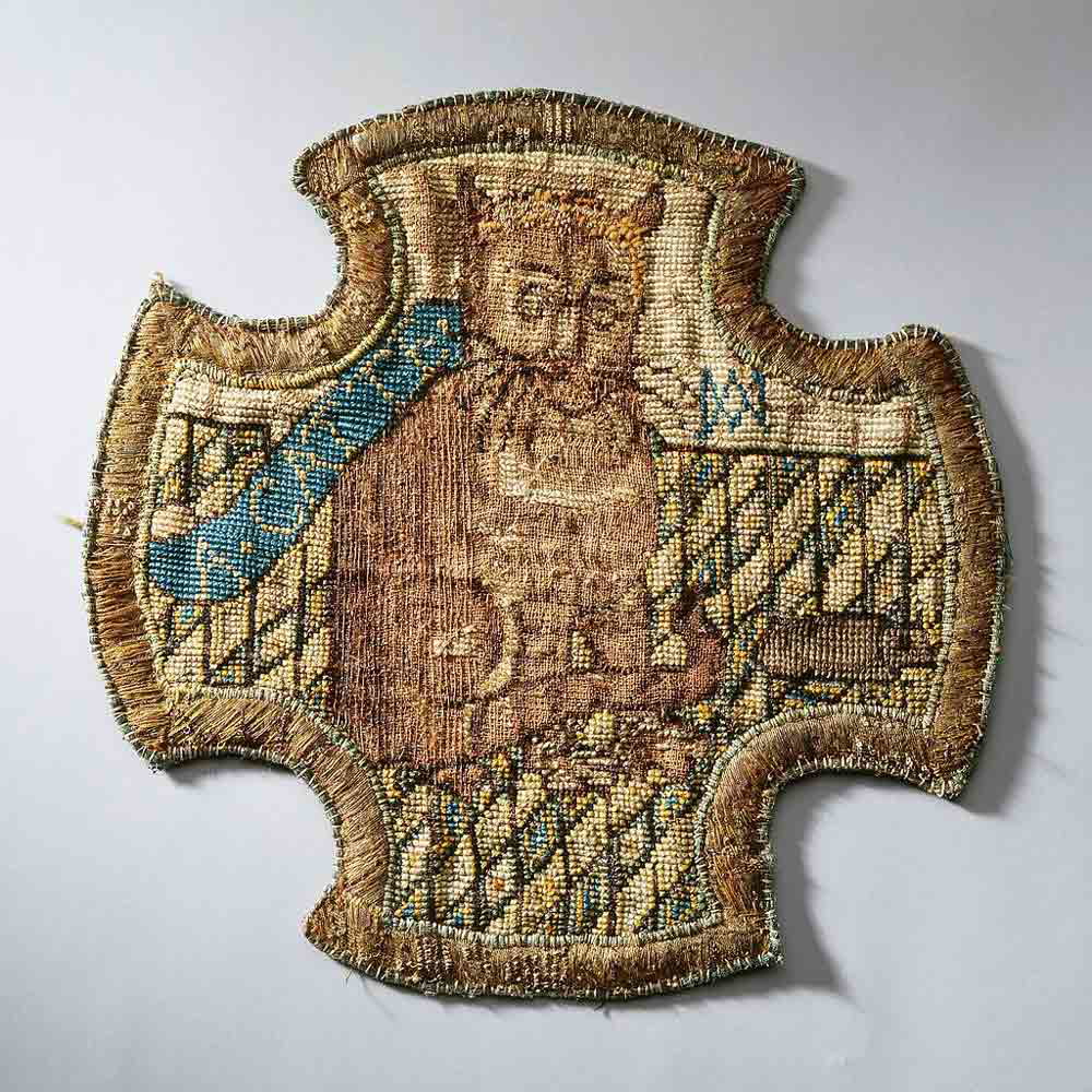 embroidered panel mary queen of scots captivity