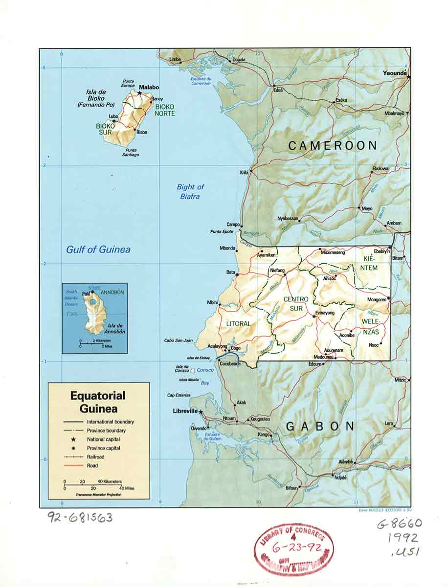 equatorial guinea map