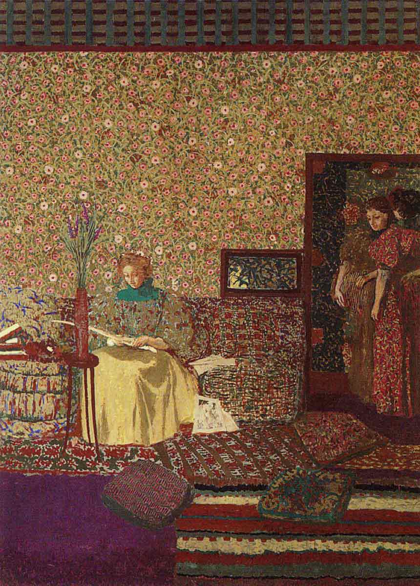 figures in interior 1896 edouard vuillard