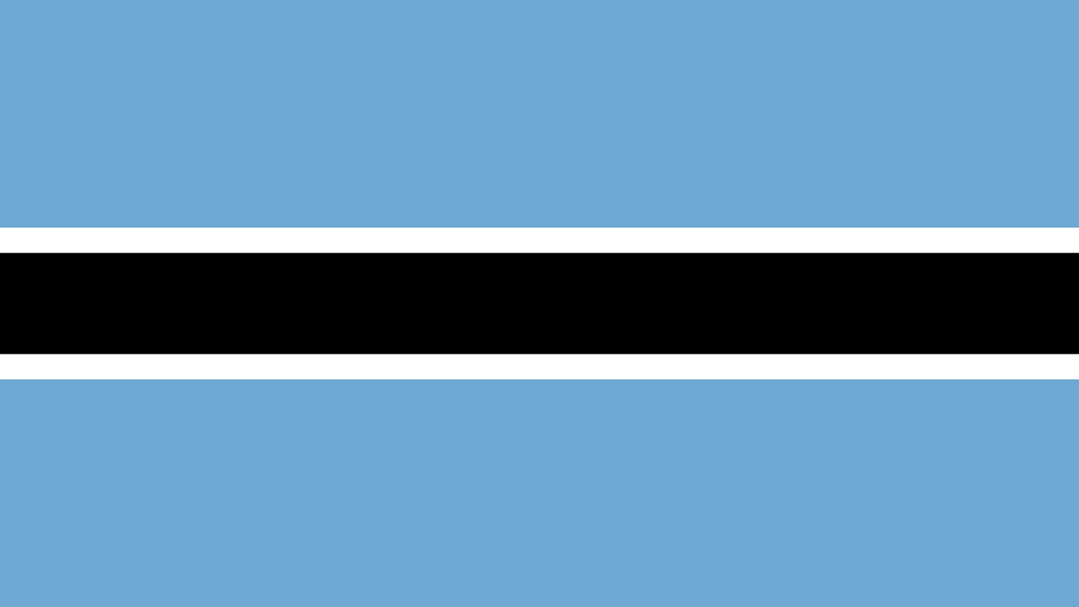 flag of botswana