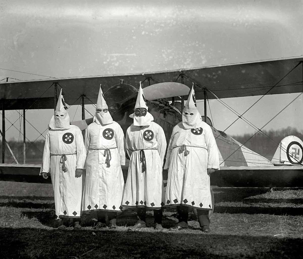 four kkk members plane
