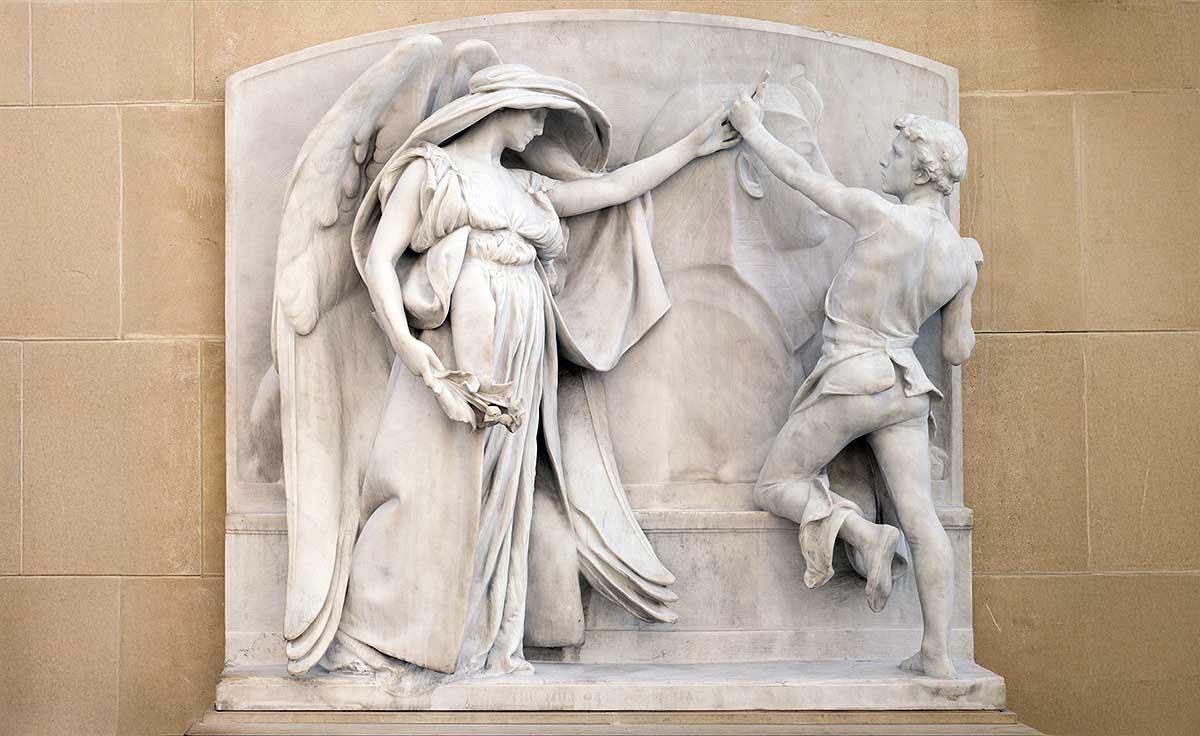 french the angel of death and the sculptor sculpture
