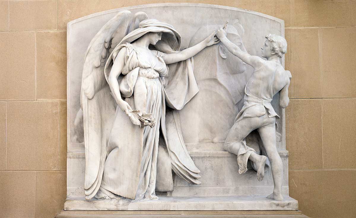 french the angel of death and the sculptor sculpture