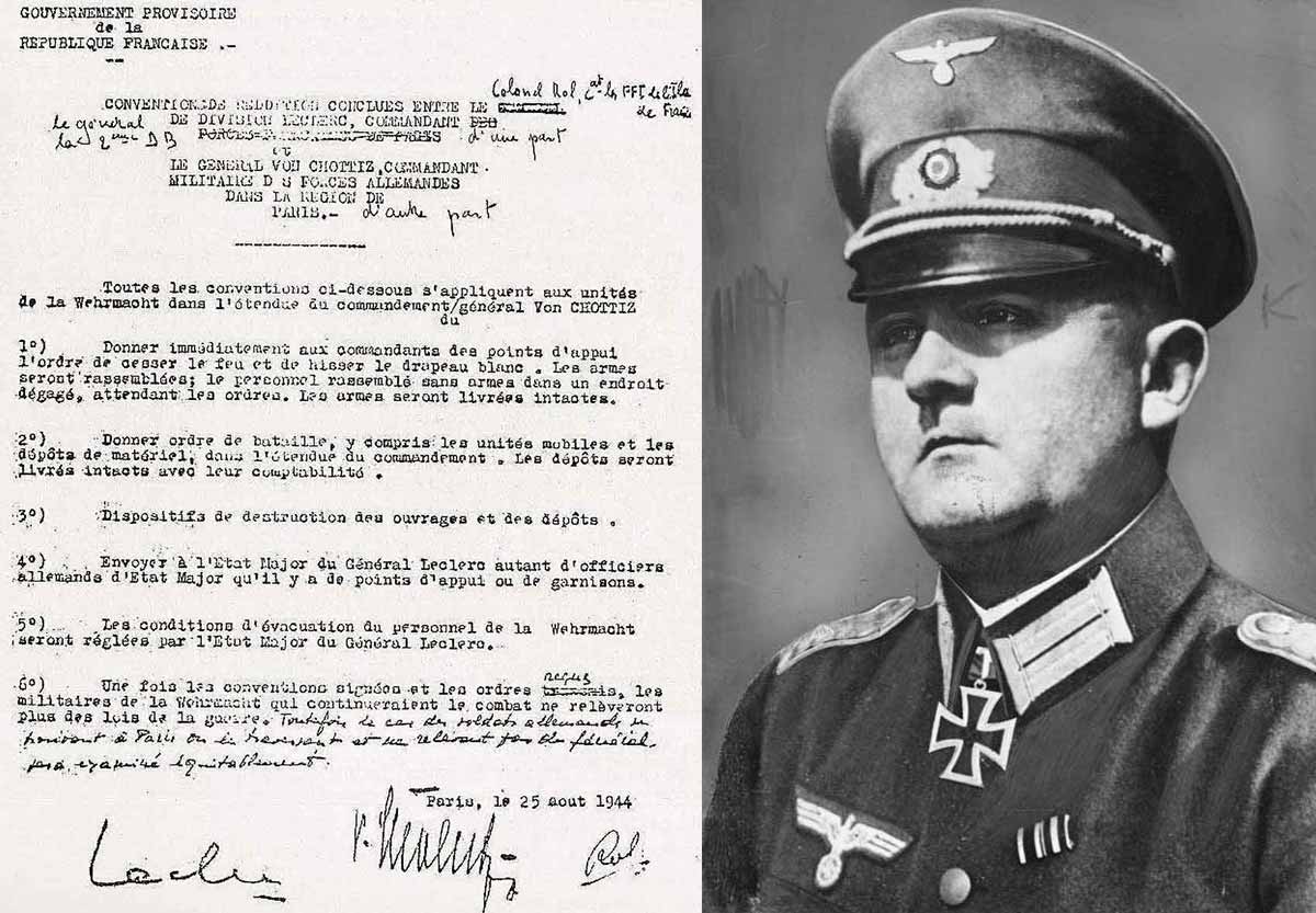 german capitulation paris dietrich von choltitz