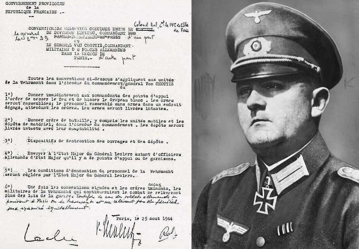 german capitulation paris dietrich von choltitz