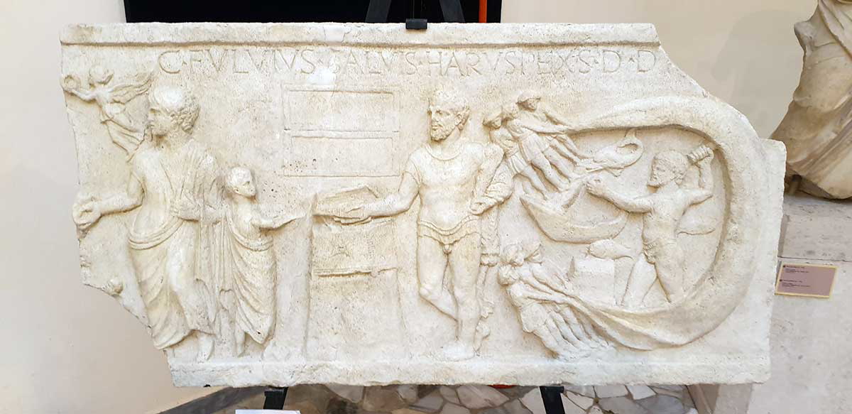 haruspex relief roman warfare
