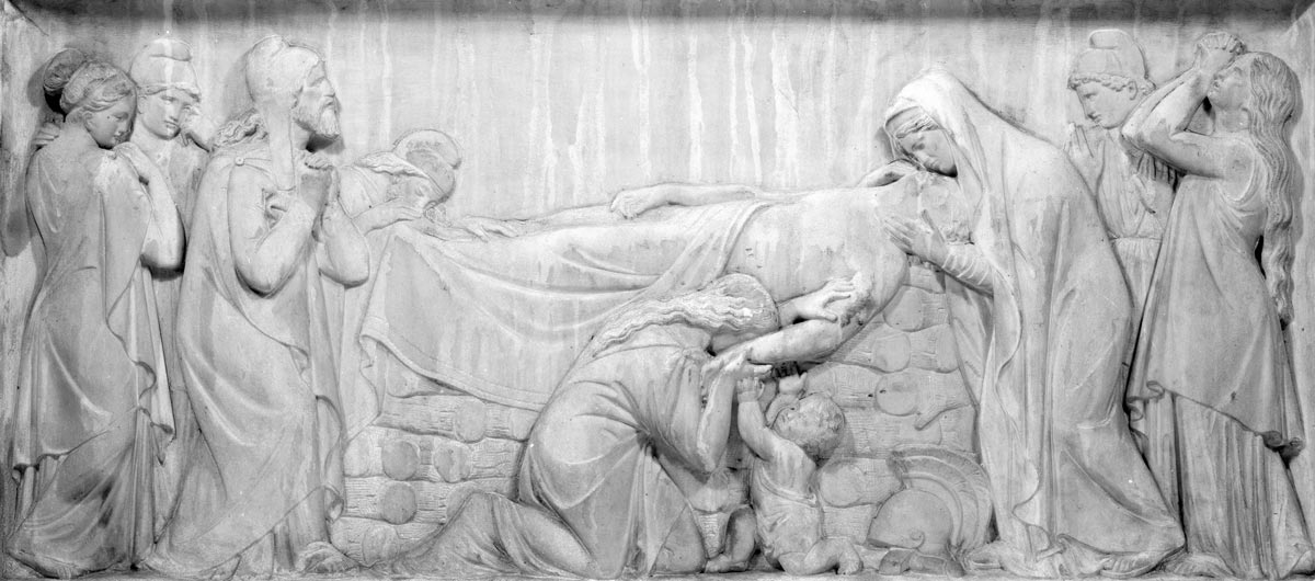 hector funeral pyre relief