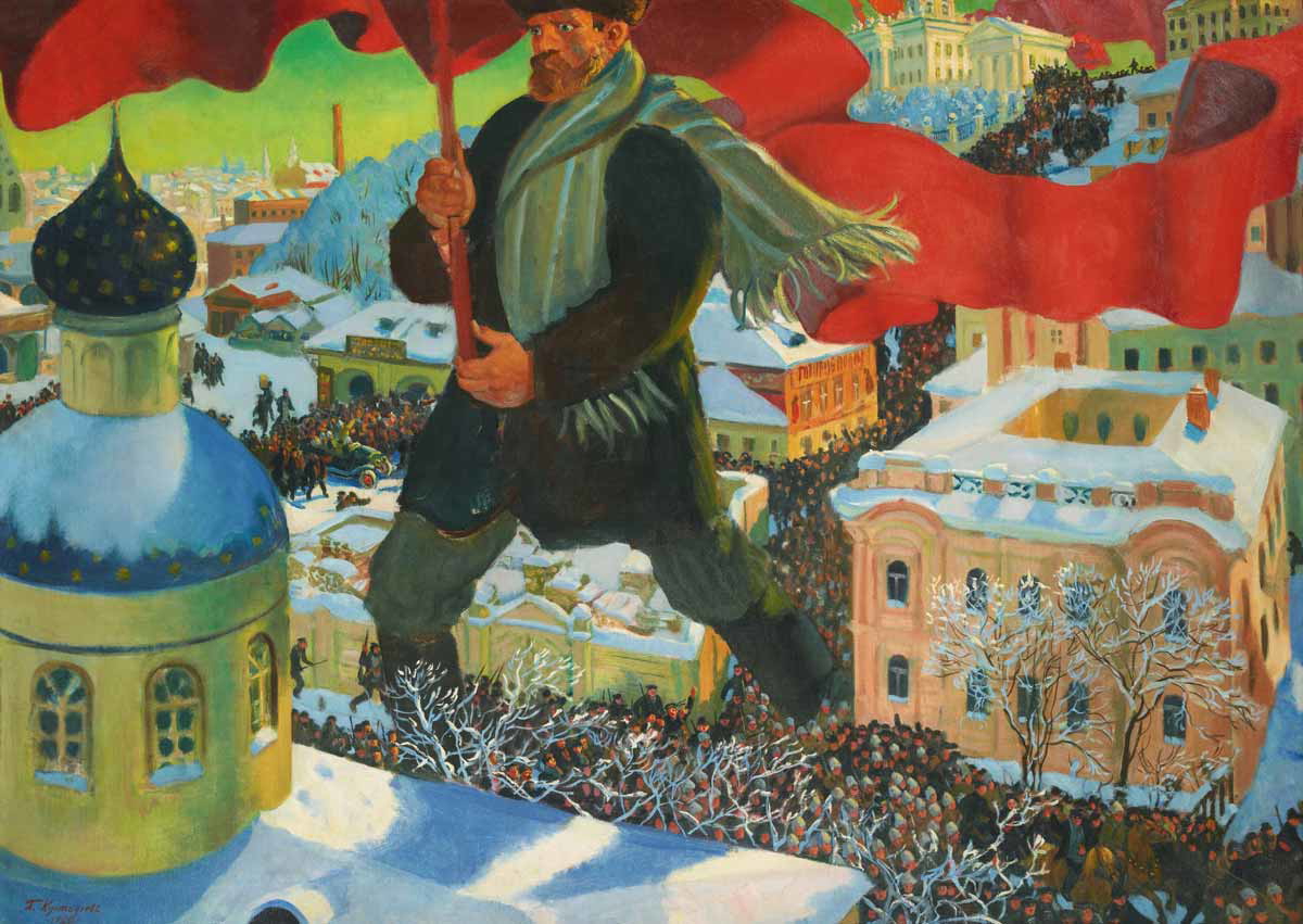 kustodiev bolshevik painting