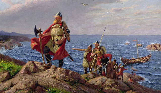 Leif Erikson Discovers America, by Hans Dahl