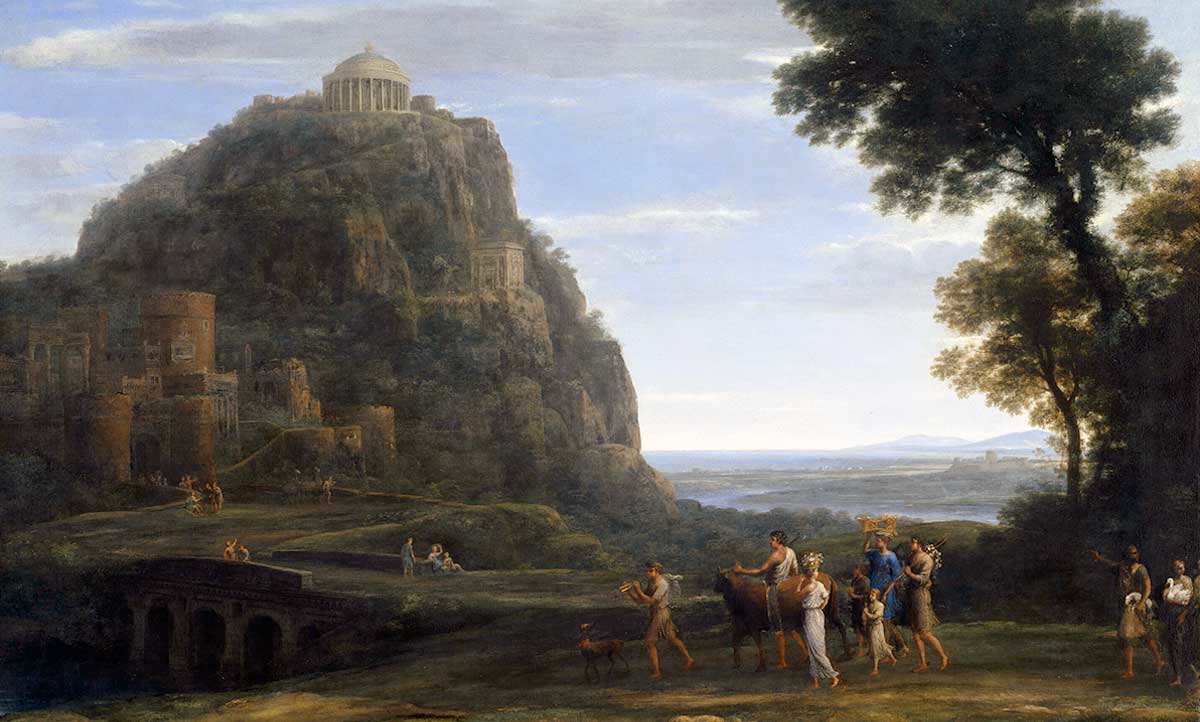 lorrain delphi procession painting