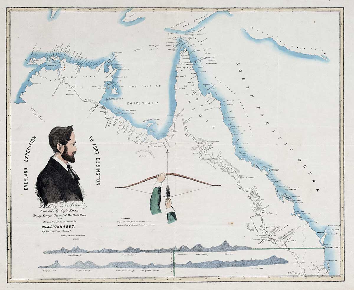 ludwig leichhardt desert expedition map