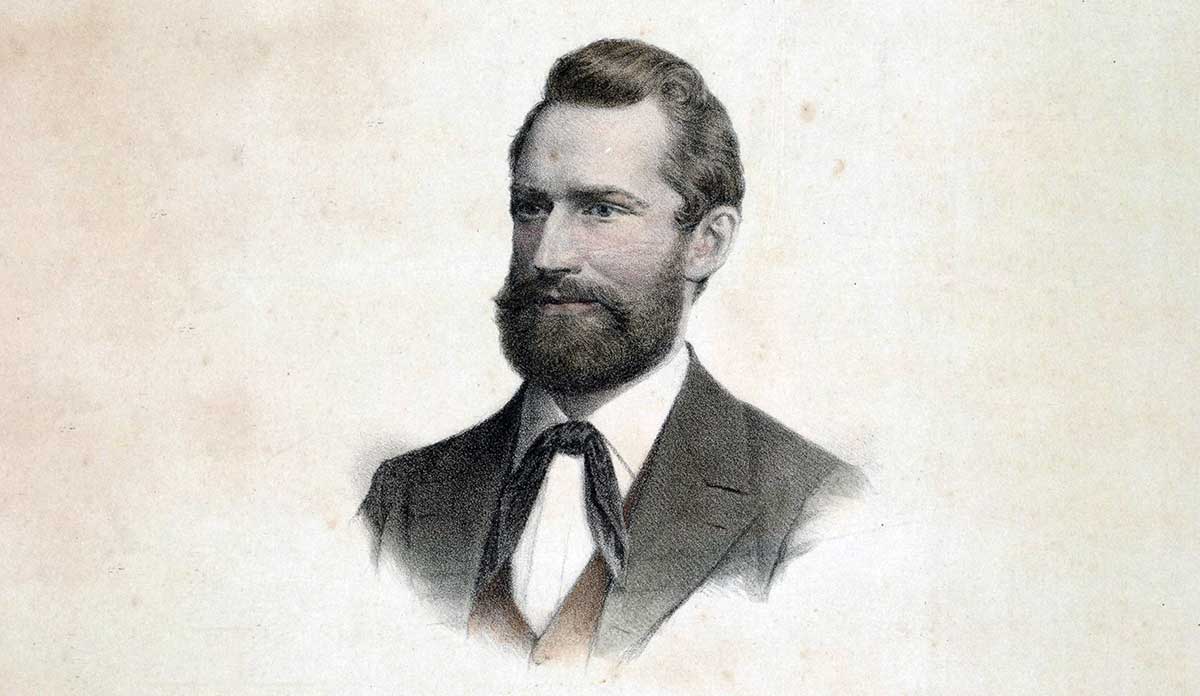 ludwig leichhardt explorer lithograph desert expedition
