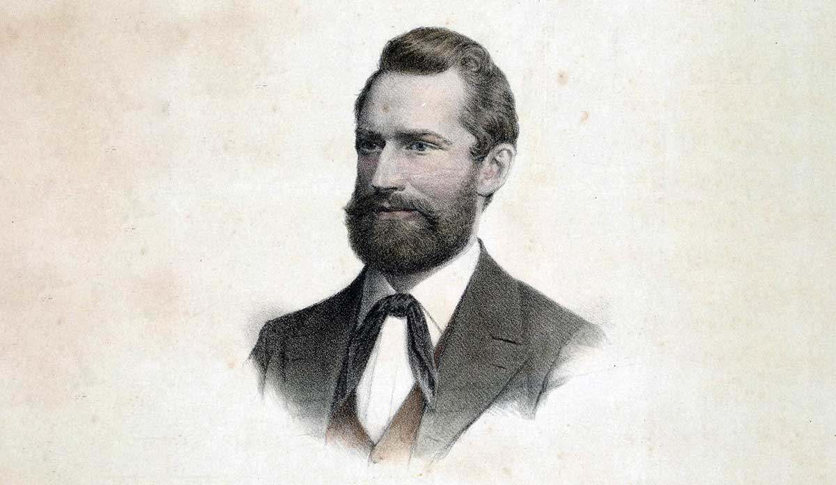 ludwig leichhardt explorer lithograph desert expedition