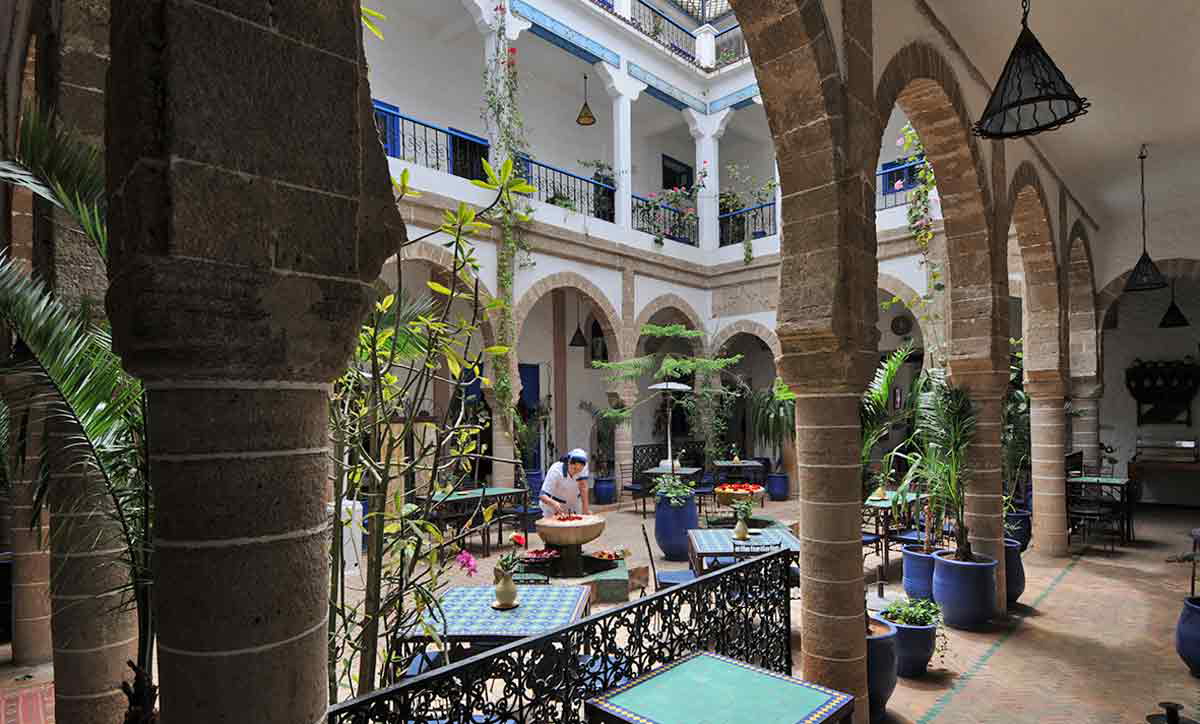 main photo riad courtyard morocco