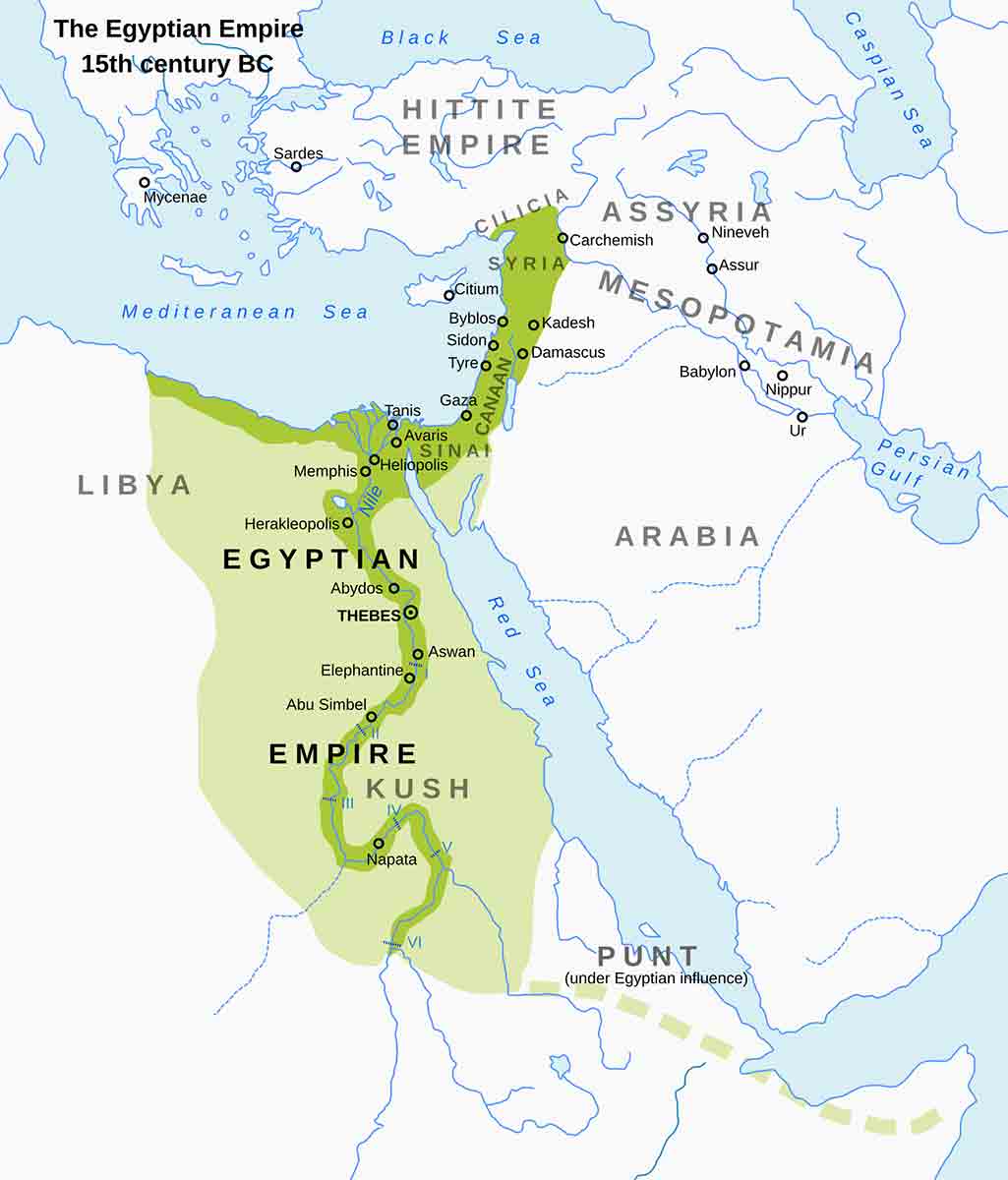map egypt new kingdom