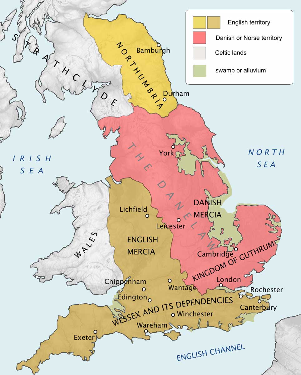 map england danelaw ninth century wikimedia commons cc by 3