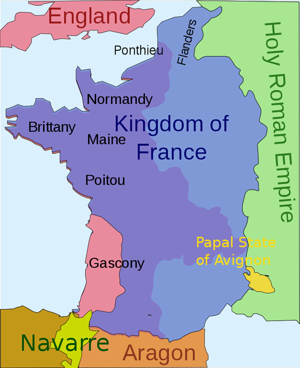 map france hundred years war