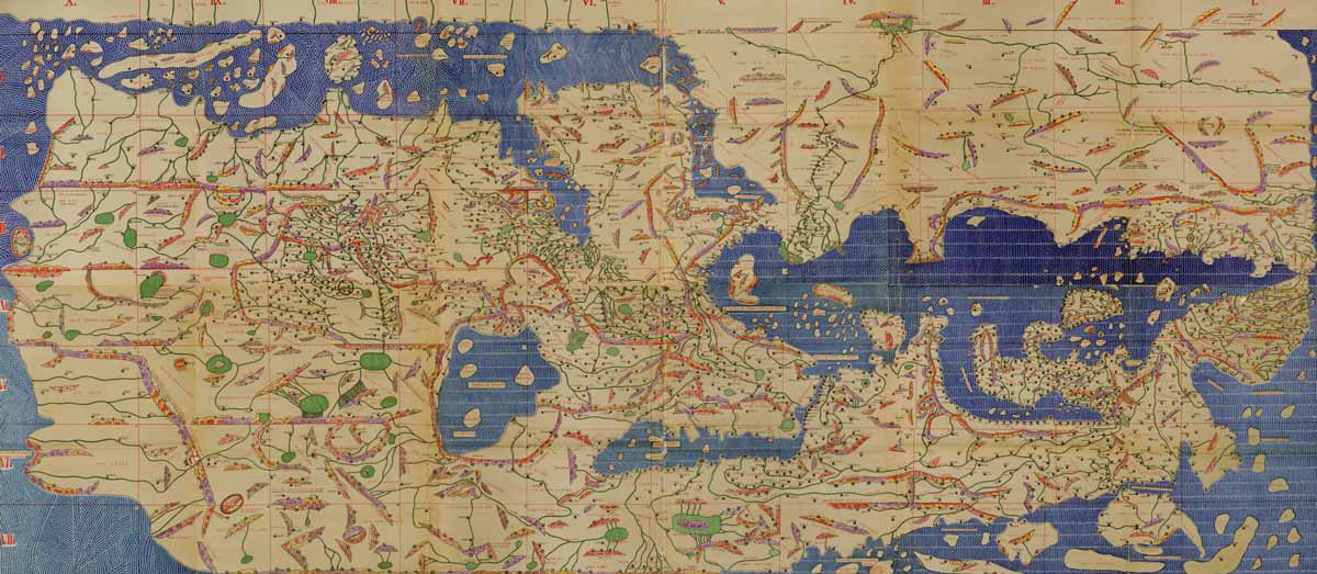 map of known world 1154