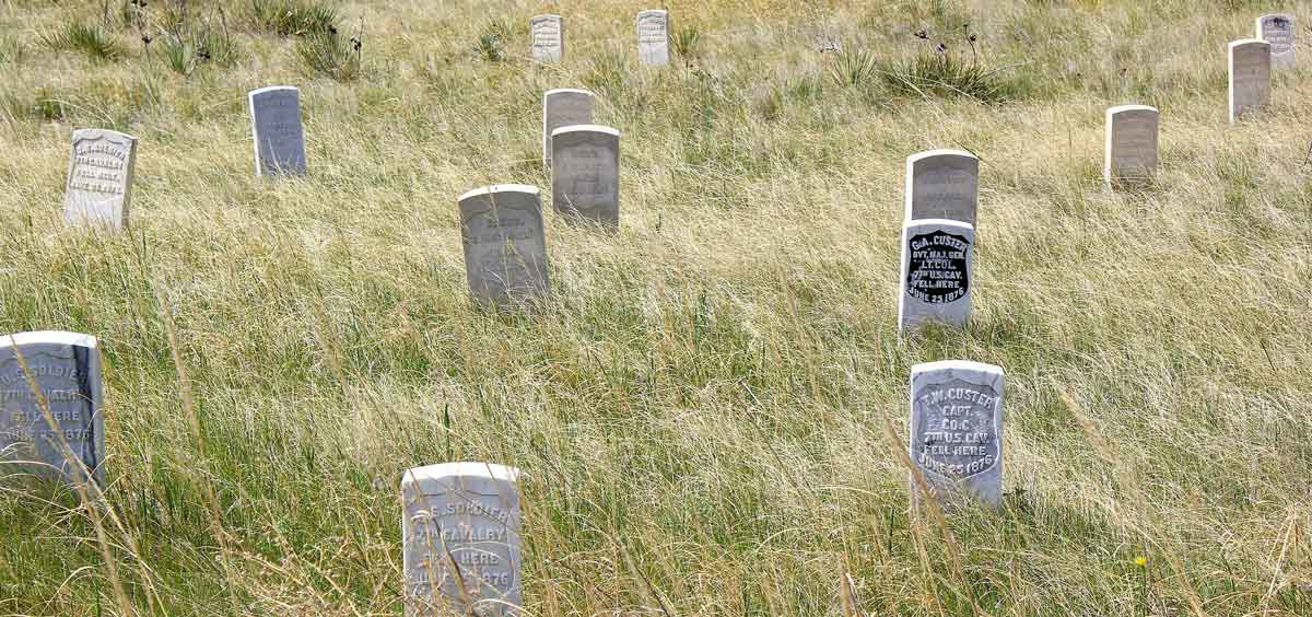 markers at little big horn
