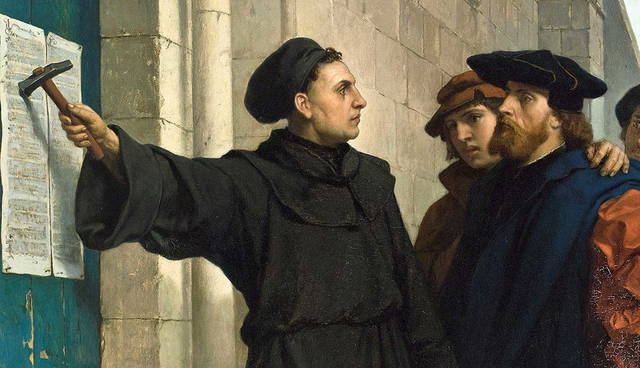 martin luther hammers 95 door painting pauwels