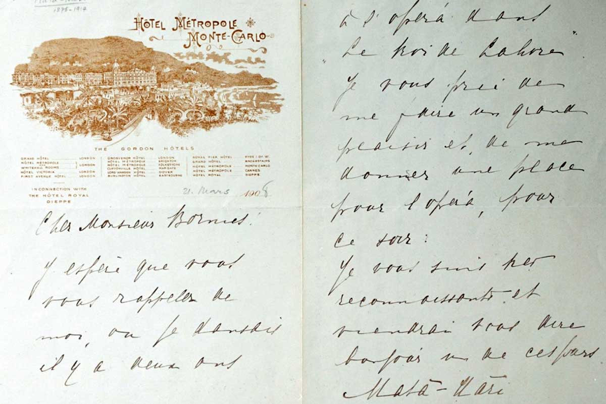 mata hari letter international spy museum