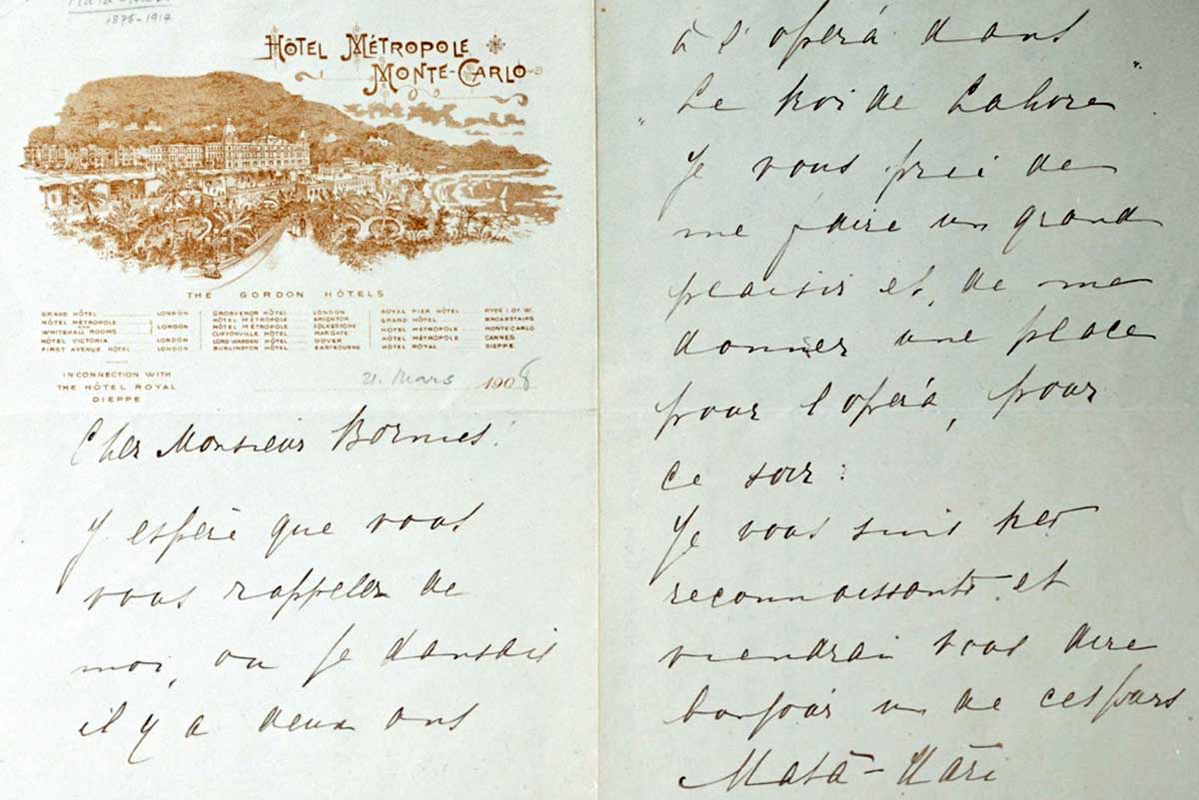 mata hari letter international spy museum