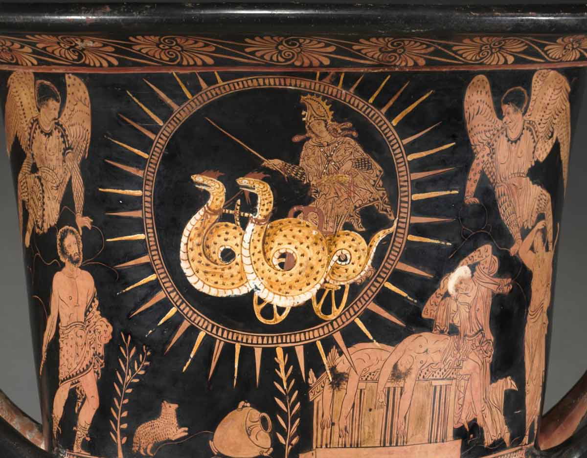 medea in chariot kylix