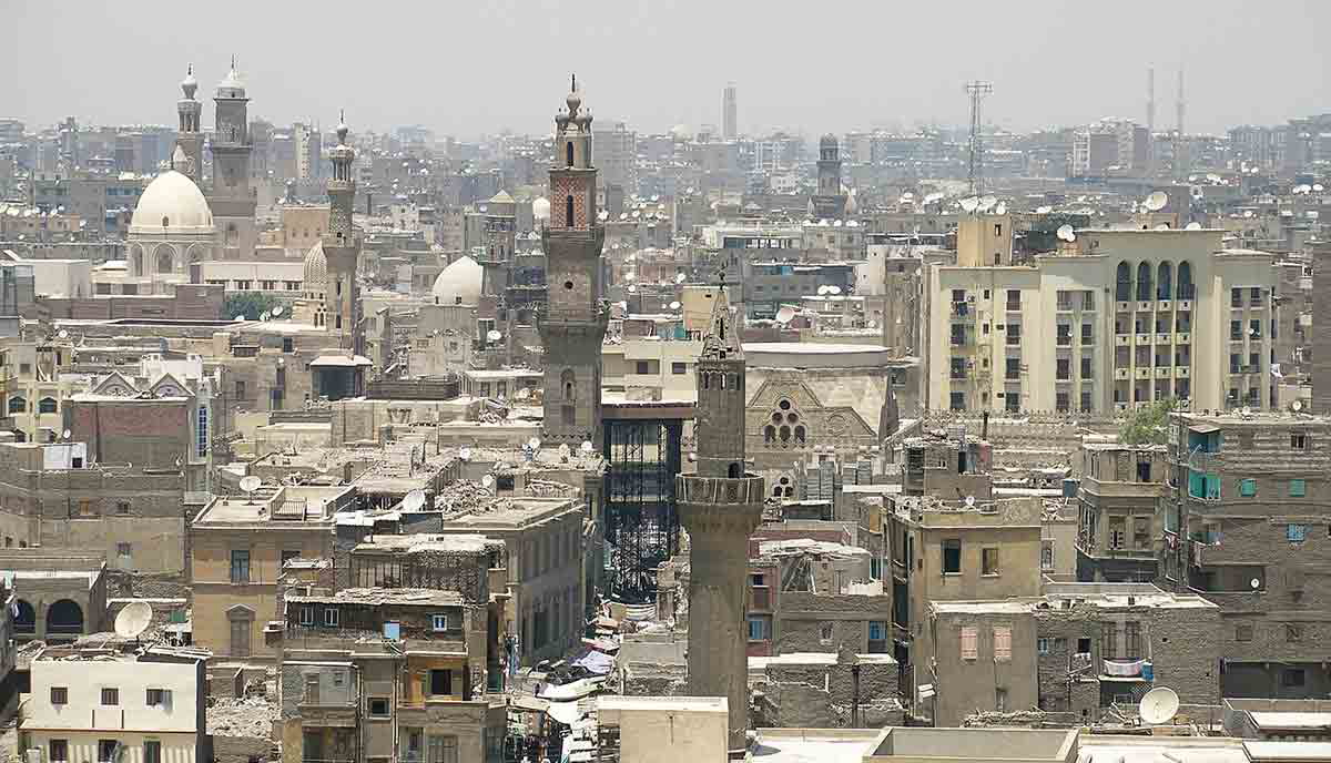 minarets old cairo islamic quarter