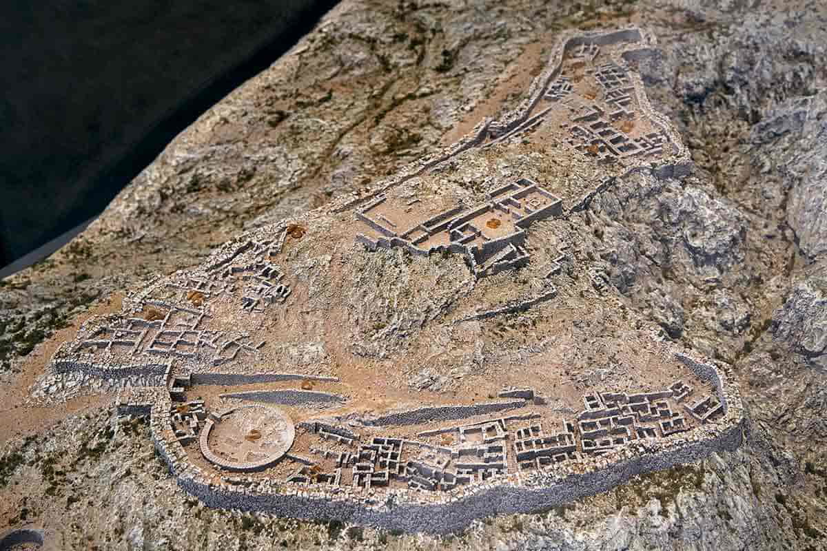 model of mycenae acropolis