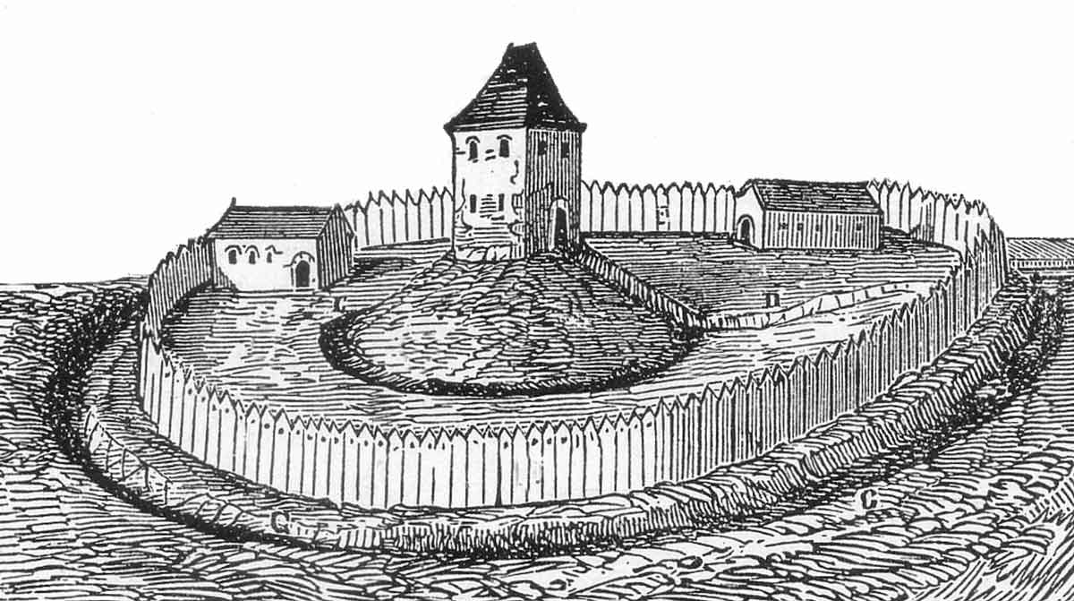 motte bailey illustration arcisse caumont