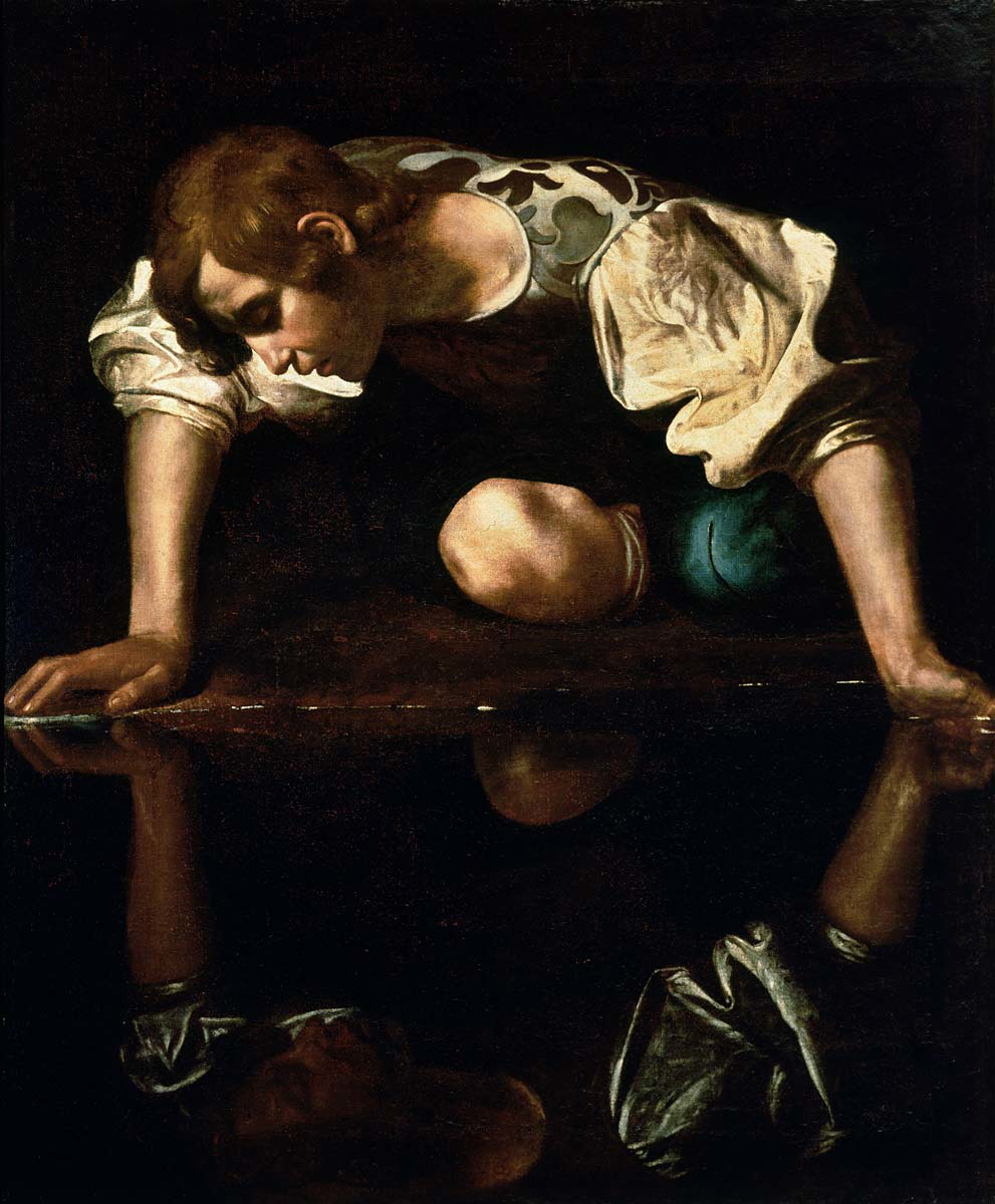 narcissus caravaggio