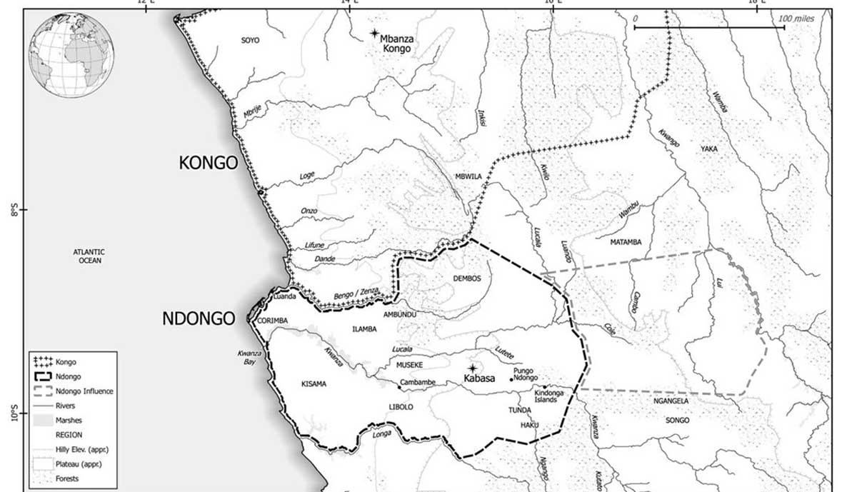 ndongo kongo kingdom map