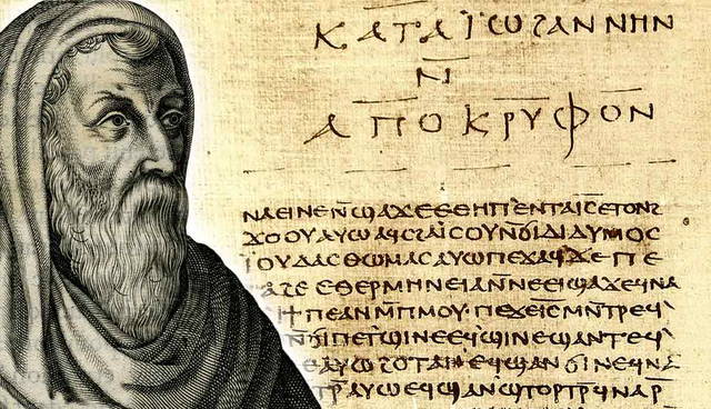 Christian theologian with manuscript