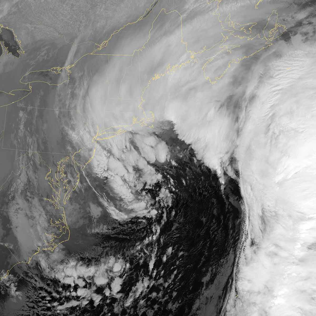noreaster 2015 over new england