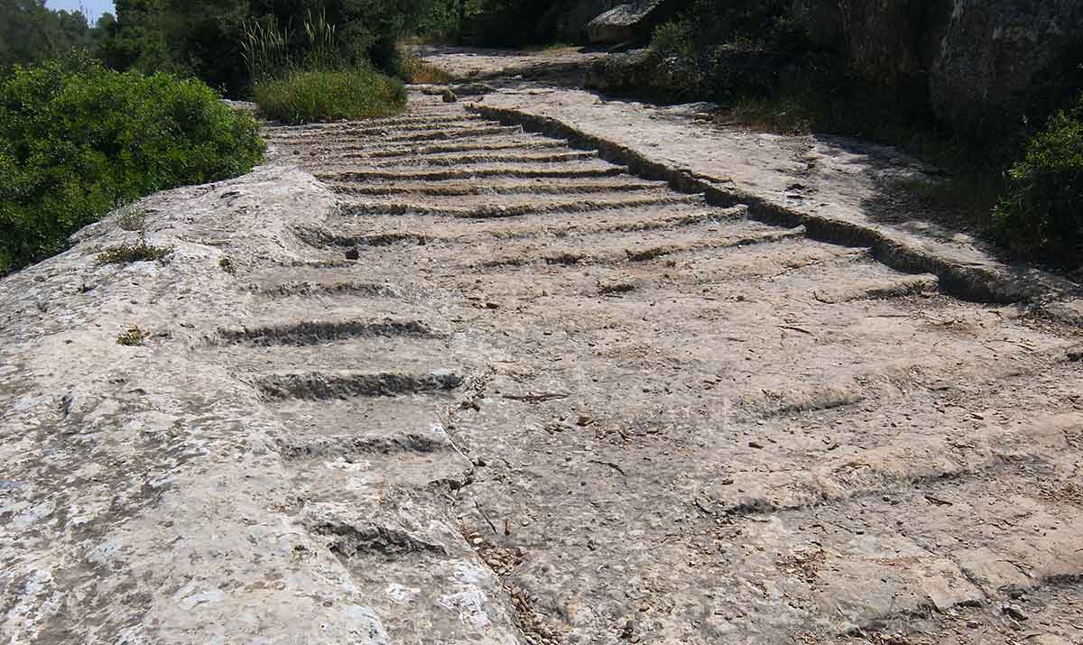 old roman road construction