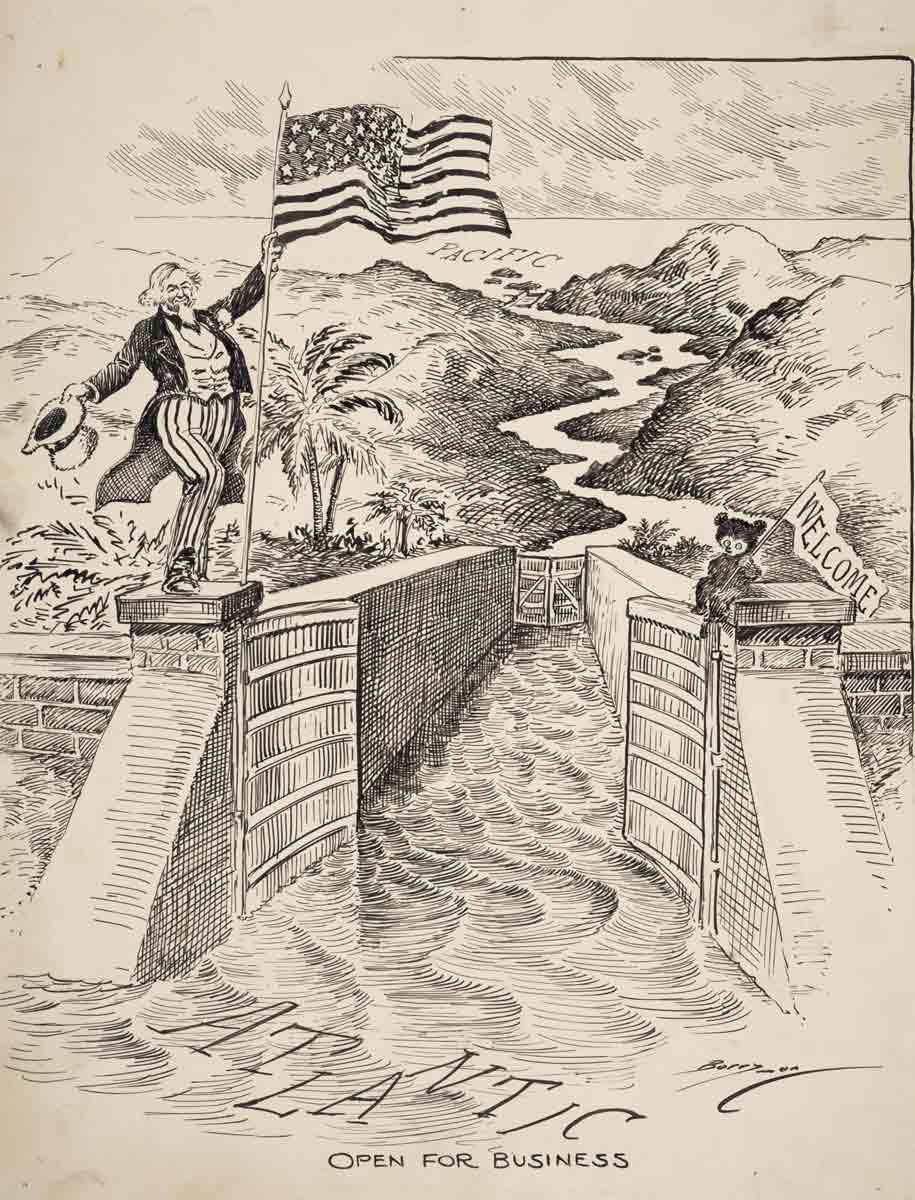 panama canal opens 1914