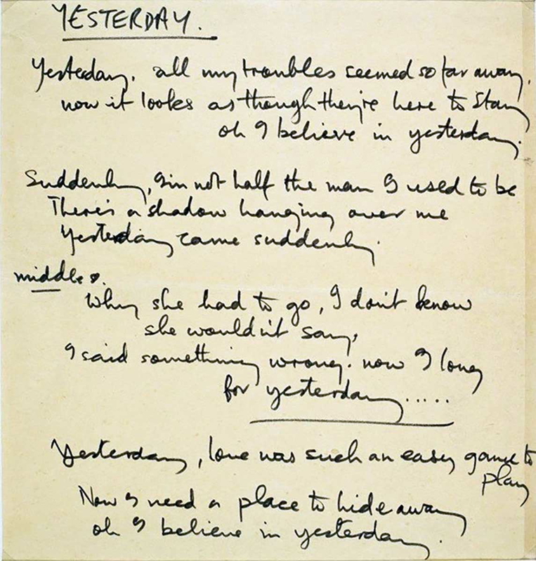 paul mccartney handwritten letter