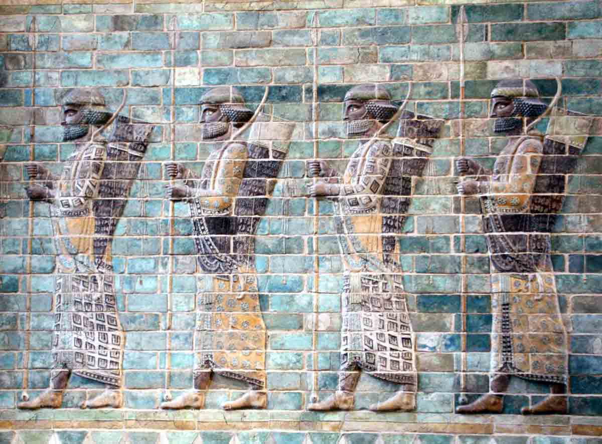 persian archers frieze