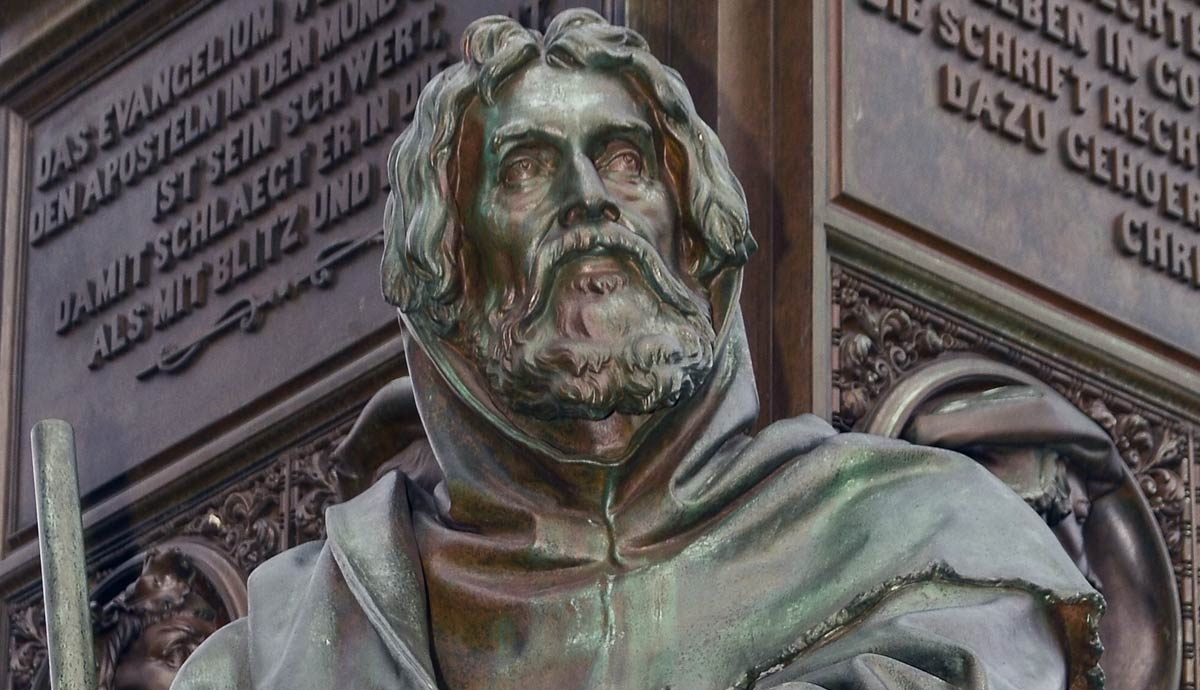 peter waldo statue bronze bust