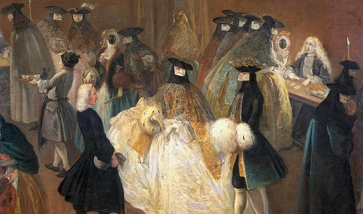 pietro longhi casino bauta mask painting