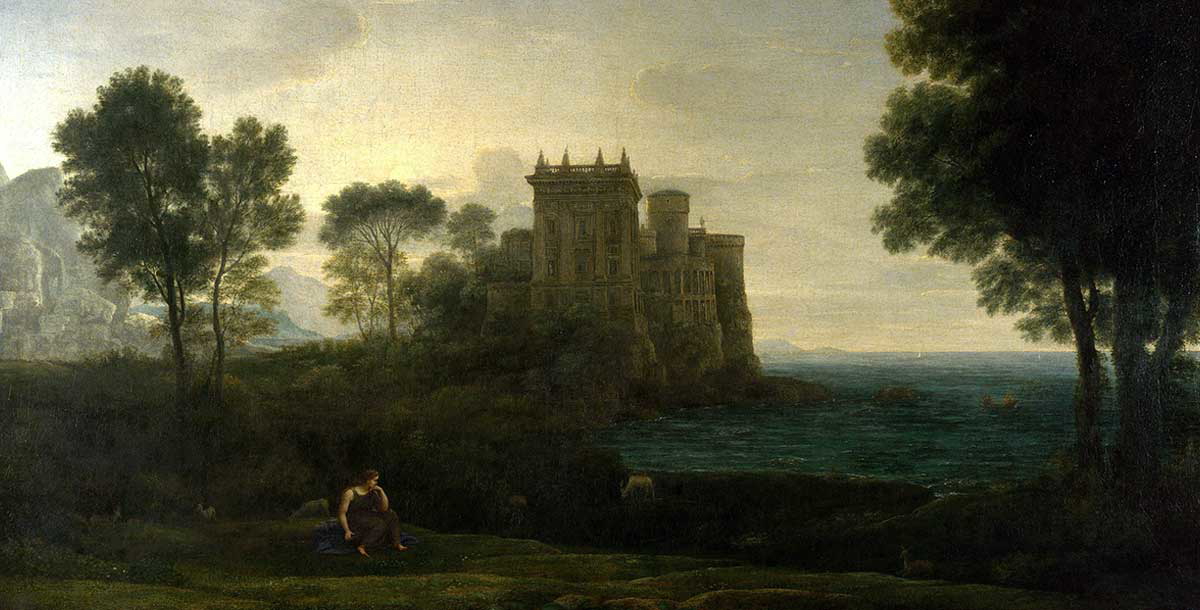 psyche castle claude lorrain