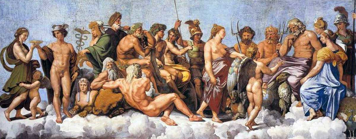 raffaello concilio roman gods