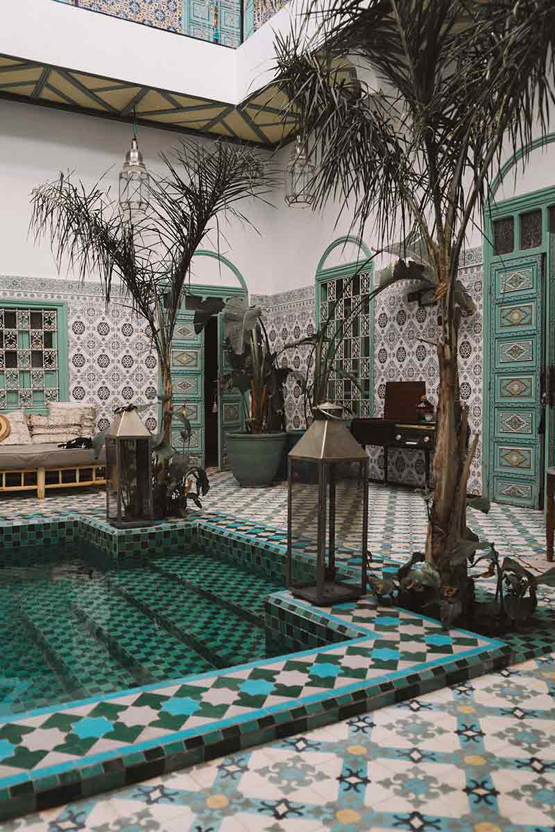 riad b pool morocco