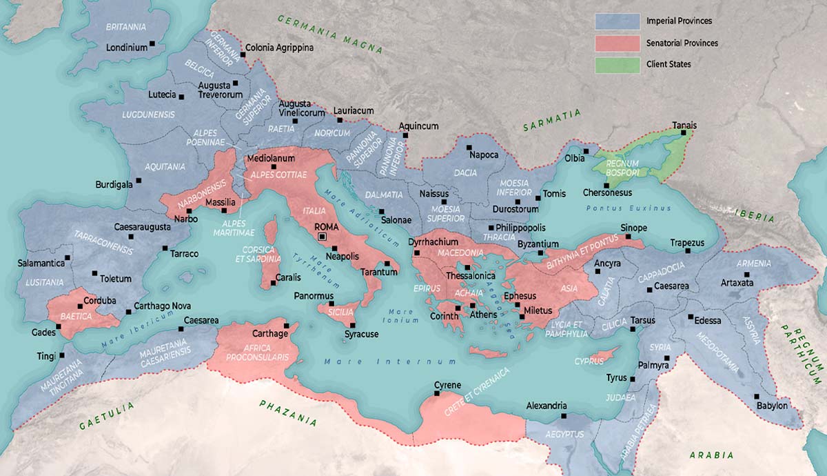 roman provinces conquered governed