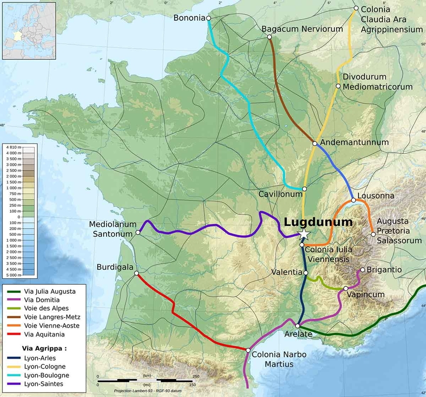 roman roads map