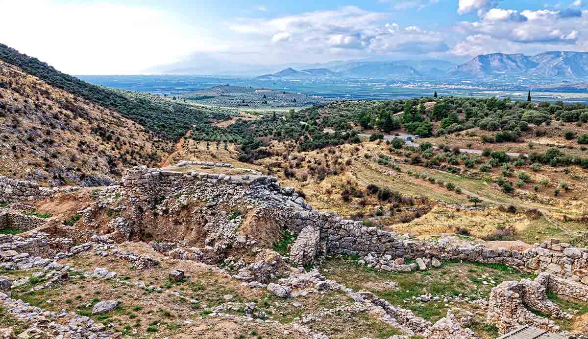 ruins and landscape