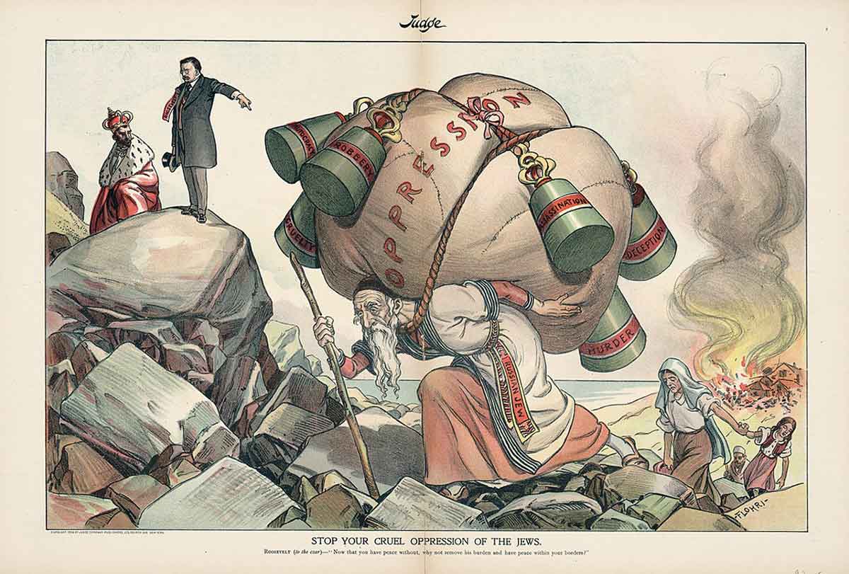 russian antisemitism cartoon