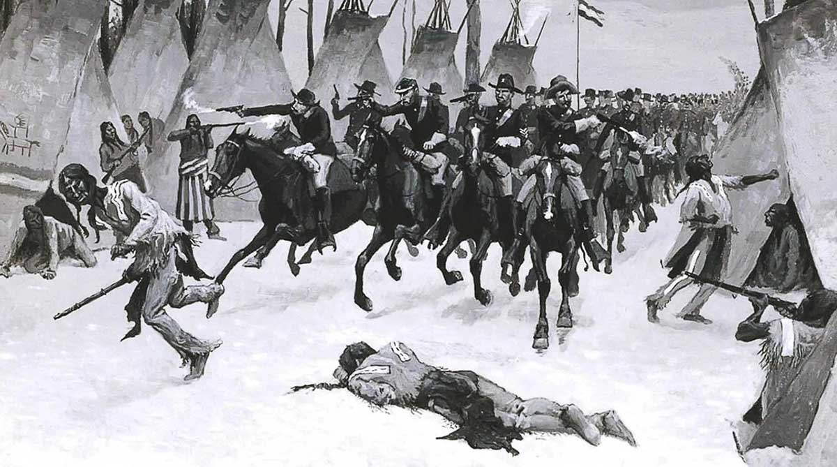 sand creek by frederic remington
