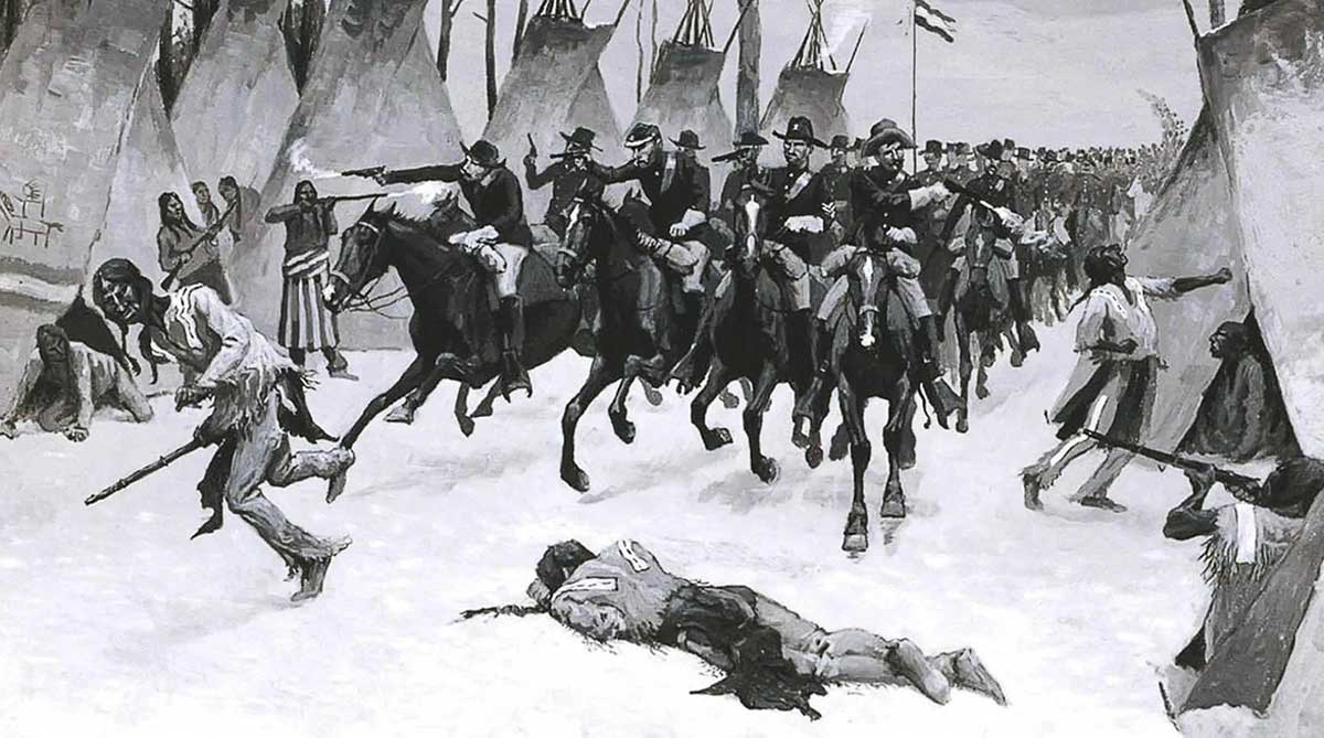 sand creek by frederic remington