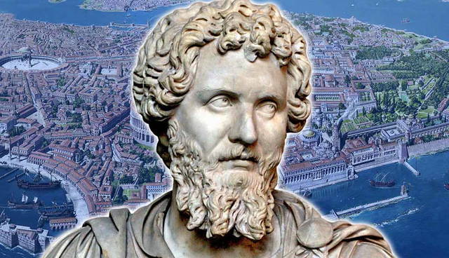 Septimius Severus and besieged Byzantium